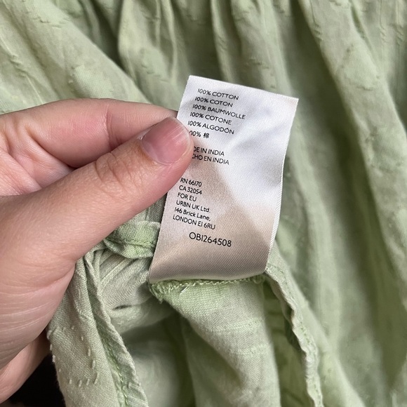 Pilcro Anthropologie The Cammie Surf Blouse in Green Size Small - Picture 8 of 11